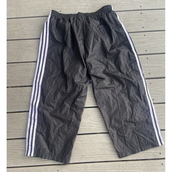 Y2K Adidas Windbreaker Jacket Pink Black XL 2001 Vintage Baggy Capri Pants - Picture 13 of 16